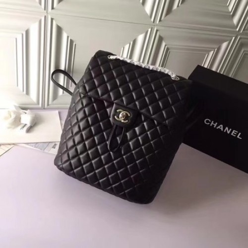Chanel Sac à dos Original en cuir de mouton 91122 Noir