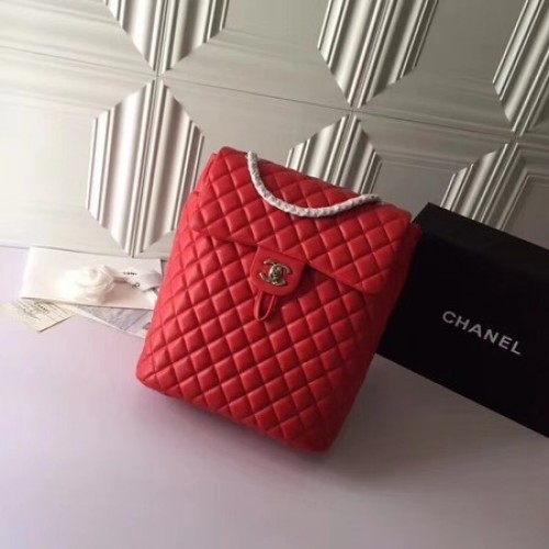 Chanel Sac à Dos Original Cuir de Mouton 91122 Rouge