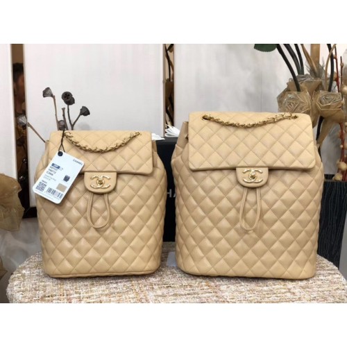 Chanel Sac à dos en peau de mouton Cuir d'origine 83431 Beige