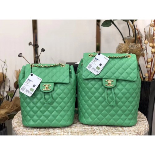 Chanel Sac à dos en peau de mouton cuir d'origine 83431 vert