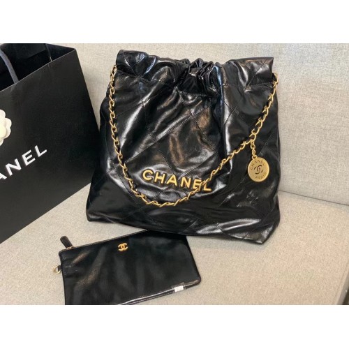 Chanel Sac cabas en cuir de veau AS3261 noir