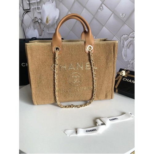 Chanel Sac à bandoulière en toile 66941 jaune