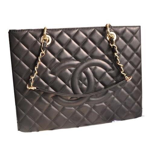 Chanel Classic Coco Bag Noir GST Cuir de Mouton A50995 Or