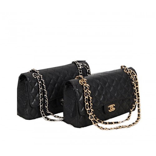 Chanel Classic Flap Bag 2.55 Series Original Cannage Pattern CHA1112 Noir