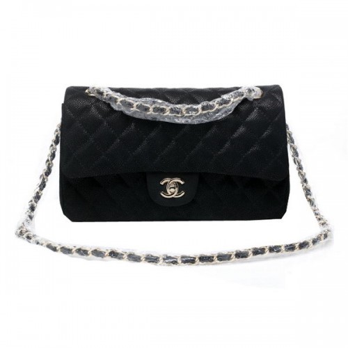 Chanel Classic Flap Bag 2.55 Series Original Nubuck Cannage Pattern CHA1112 Noir
