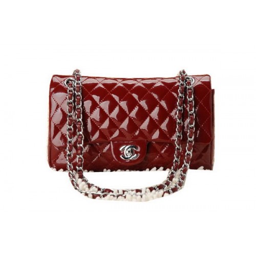 Chanel Classic Flap Bag 2.55 Series Cuir verni CHA1112 Bordeaux