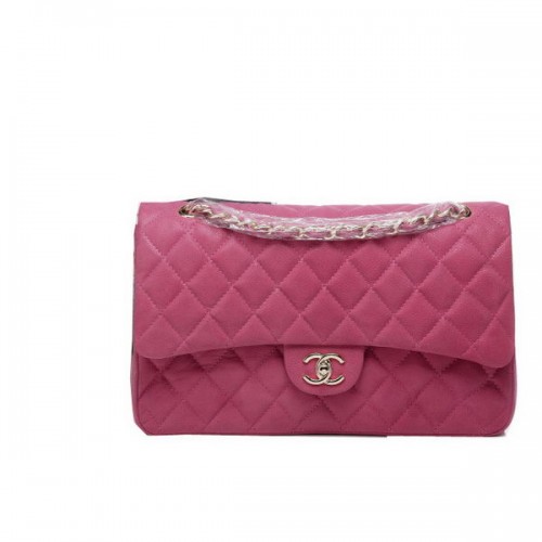 Chanel Sac à Rabat Classique Motif Cannage CHA1113 Pêche