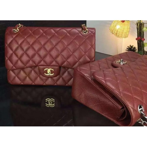 Chanel Sac à Rabat Classique Motifs Cannage Original A1119 Bordeaux