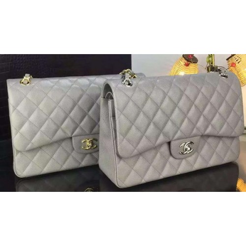 Chanel Sac à Rabat Classique Motifs Cannage Original A1119 Gris