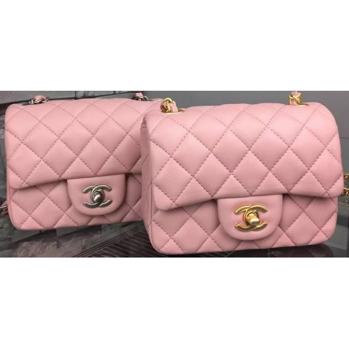 Chanel Sac à Rabat Classique Cuir de Mouton Original A5171 Rose