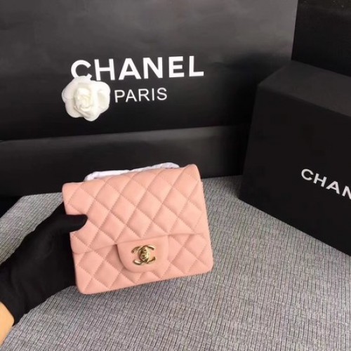 Chanel Classic Flap Bag original en cuir de mouton 1115 chaîne en or rose