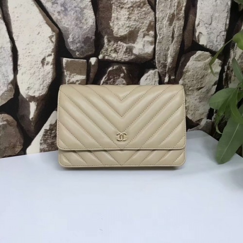 Chanel Classic Flap Bags Camel Original en cuir de mouton 33815 Glod