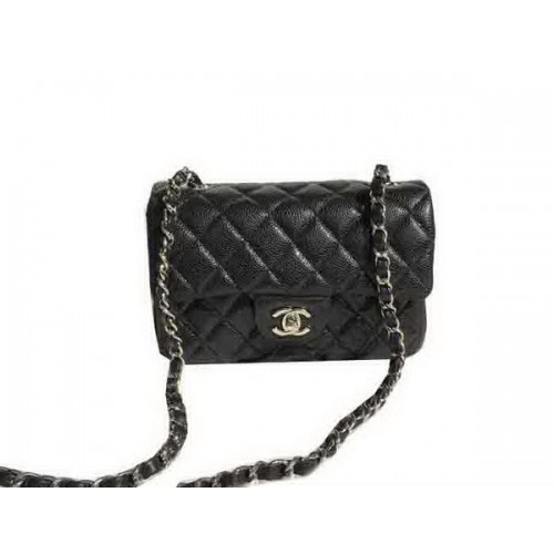 Chanel Classic Flap Bags noir Original Cannage Patterns A1116 Argent