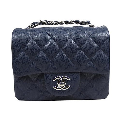 Chanel Classic MINI Flap Bag CF1115 Motif Royal Cannage Argent