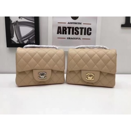 Chanel Classic MINI Flap Bag Original Cannage Pattern A1115 Abricot