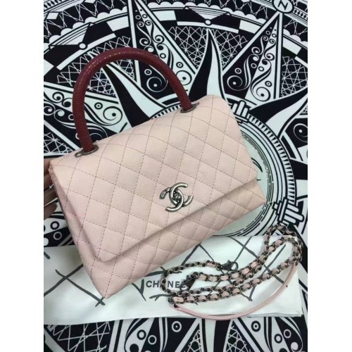 Chanel Sac à rabat classique en cuir d'origine A98088 Rose