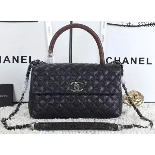 Chanel Sac à poignée supérieure classique Cannage Pattern A92991 Rouge