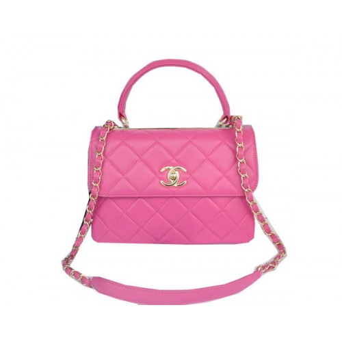 Chanel Sac à main classique en cuir de mouton d'origine CHA92236 Rose