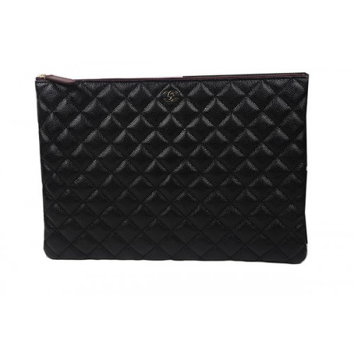 Chanel Pochette Noir Motif Cannage Original A69254 A69253 A69252 Doré
