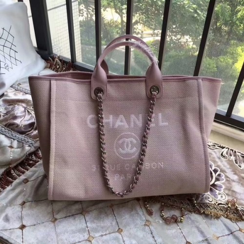 Chanel Deauville Sac Cabas Original Toile Cuir A68047-15