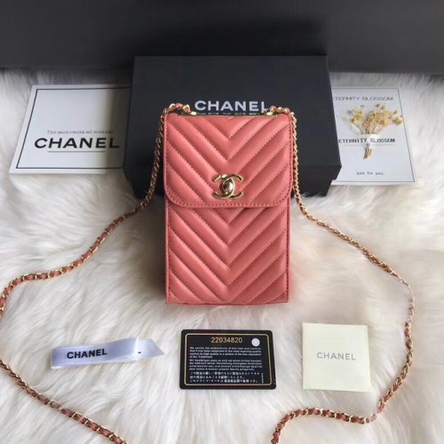 Chanel Flap Original Sac pour téléphone portable 55698 rose