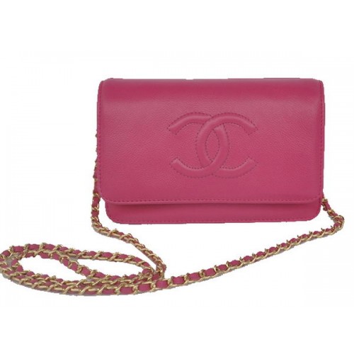 Chanel Flap Sac à Bandoulière Cuir de Veau Rose CHA33817 Doré