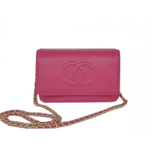 Chanel Flap Sac à Bandoulière Cuir de Veau Rose CHA33818 Doré