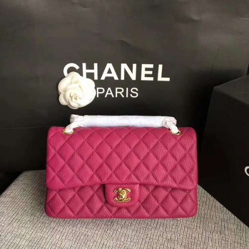 Chanel Flap Sacs à bandoulière en cuir de daim d'origine CF1112 Rose