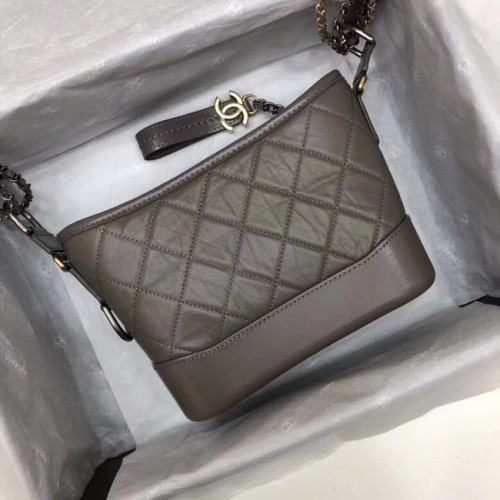 Chanel Gabrielle Original Sac à bandoulière en cuir de veau 93841 gris