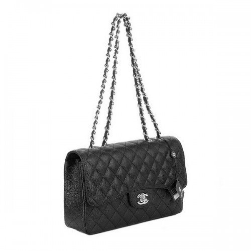 Chanel Jumbo Caviar Flap Sacs A28600 Noir