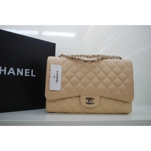 Chanel Jumbo Caviar Flap Bag 36076 Abricot Chaîne Argent