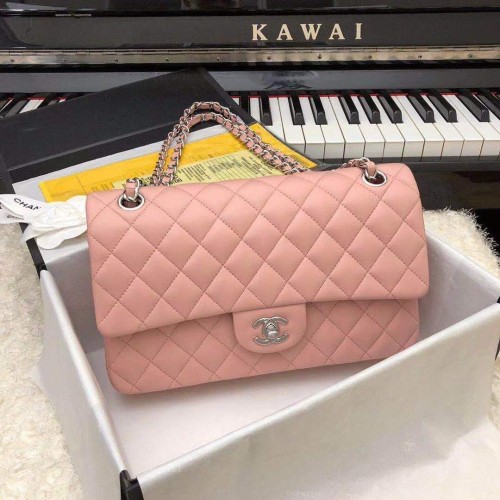 Chanel Jumbo Double Rabats Sacs Original En Cuir De Mouton Rose A36097 Or