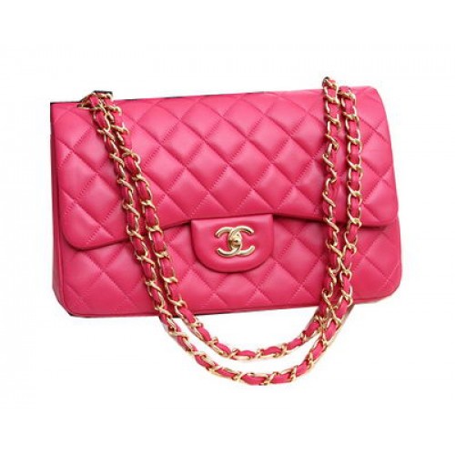 Chanel Jumbo Double Rabats Sacs Original Cuir D'agneau A36097 Rose