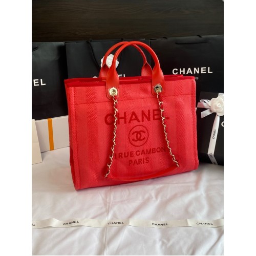 Chanel GRAND SAC SHOPPING A66941 rouge