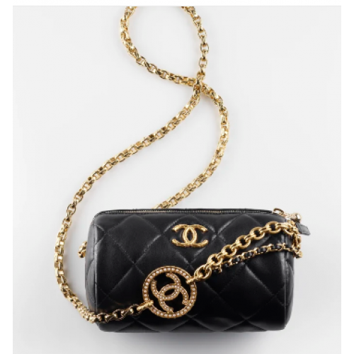 Chanel MINI SAC BOWLING AS3384 noir