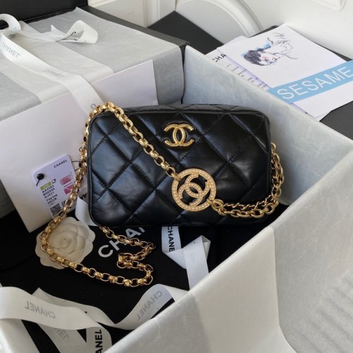 Chanel MINI ÉTUI POUR APPAREIL PHOTO AS3383 noir