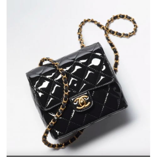 Chanel MINI SAC À RABAT AS3648 noir