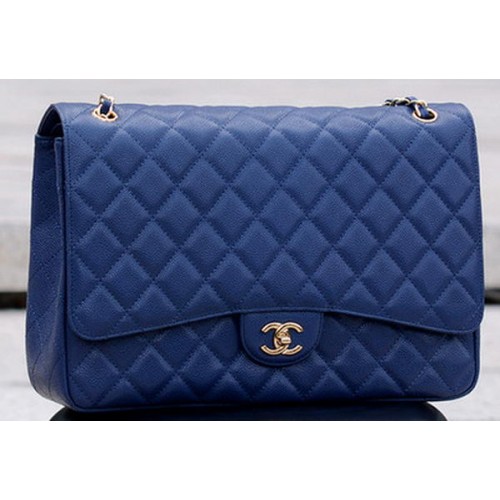 Chanel Maxi Sac à rabat classique matelassé Royal Cannage Pattern A58601 Or
