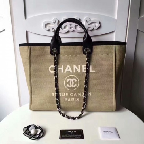 Chanel Medium Original Canvas Sac à provisions fourre-tout en cuir 66941I