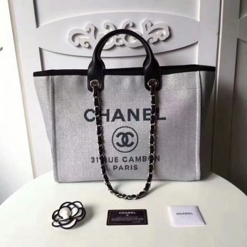 Chanel Medium Original Canvas Sac fourre-tout en cuir 66941J