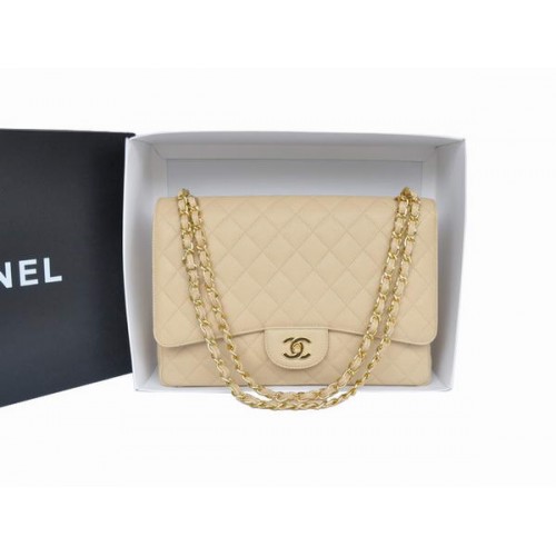 Hot Style Chanel Original Abricot Caviar Sac Jumbo Flap A47600 Or