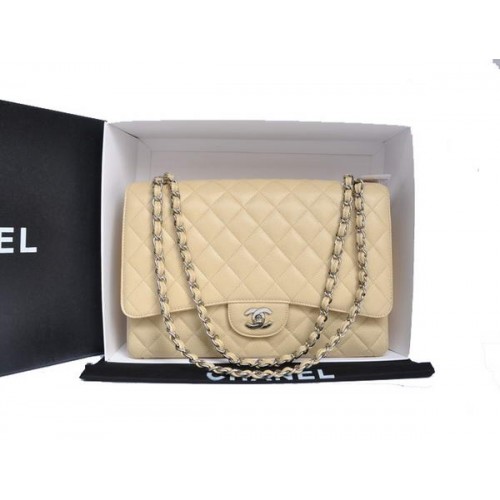 Chanel Original Caviar Leather Jumbo Flap Bag A47600 Abricot