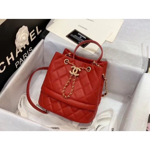 Chanel Original Caviar Leather Sac Hobo Sac 0894 Rouge