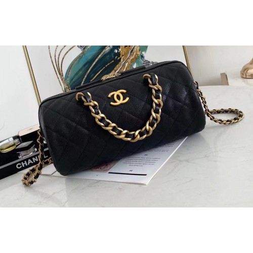 Chanel Original Cavier Cuir Speedy Sac CC3621 Noir