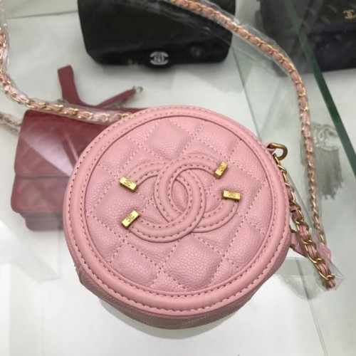 Pochette Chanel Original avec chaîne A81599 rose