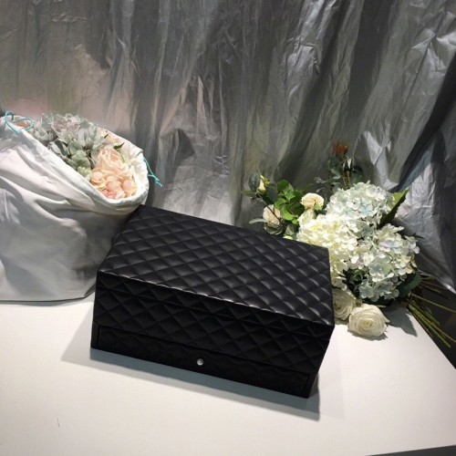 Chanel Boite à Bijoux Originale en Cuir C63261 Noir