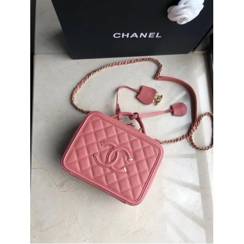 Chanel Original Leather Medium Cosmetic Bag 93443 Rose