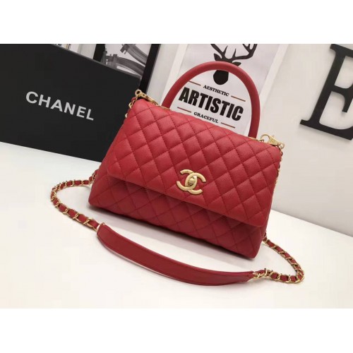 Chanel Original Sac fourre-tout en cuir 95478 Rouge