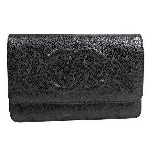 Chanel Mini sacs à rabat en cuir d'origine A48654 Noir