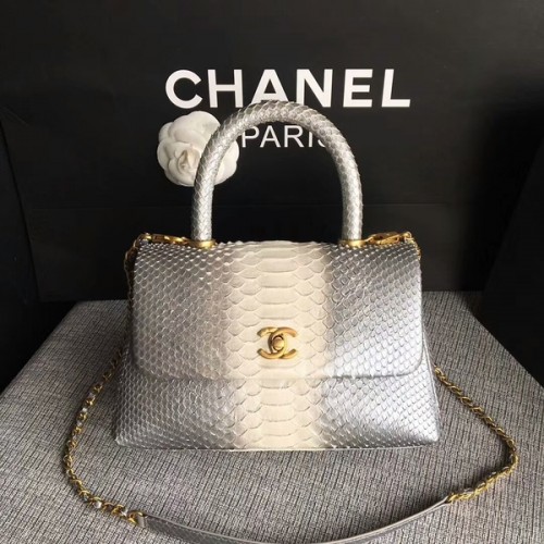 Sac fourre-tout Chanel Original en cuir de python 8119F